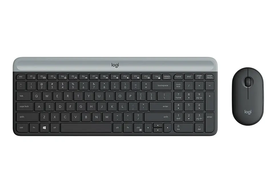 Logitech KBLMK470 | Беспроводной комплект клавиатура и мышь ENG-RUS Черный