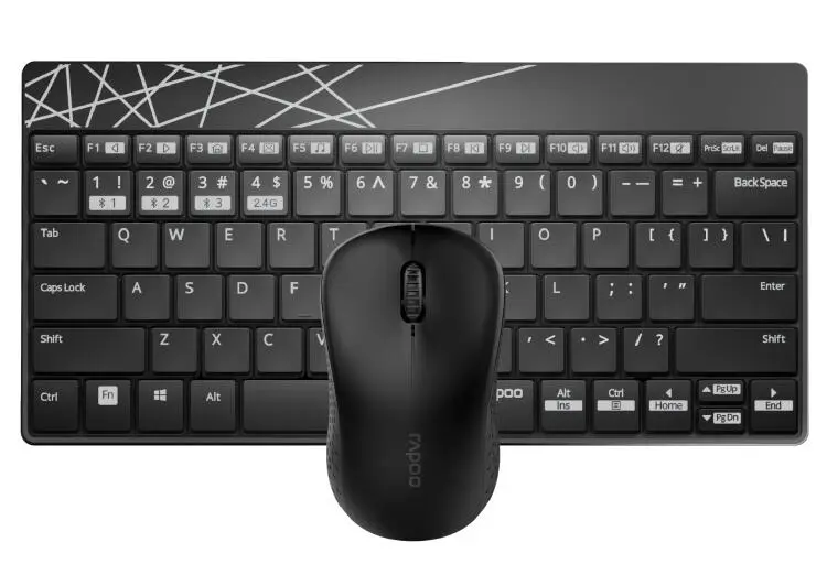 RAPOO KBMRAP8000M | Simsiz Klawiatura-Syçan Toplumy ENG-RUS