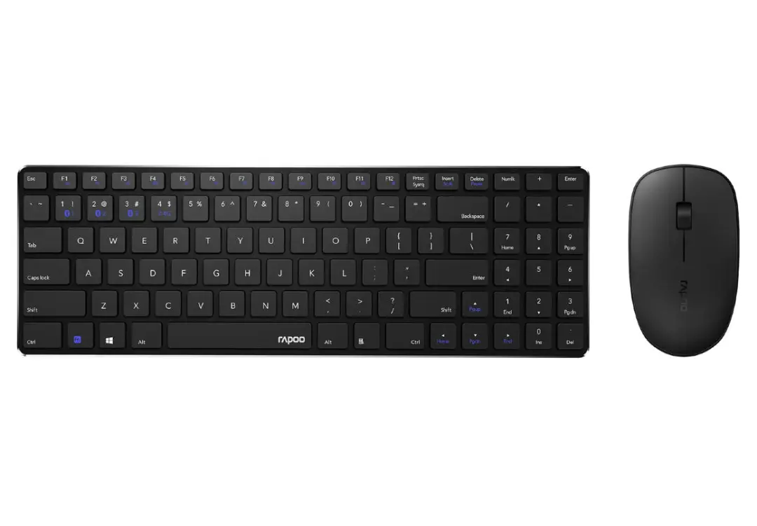 RAPOO 9300M | Wireless Keyboard + Mouse Combo Silent Multimode