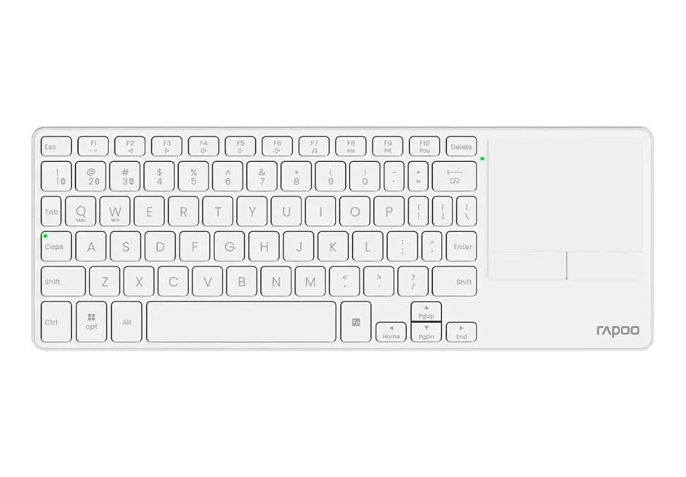 RAPOO KBRE900TWH | Wireless Keyboard with Touchpad Eng-Rus White