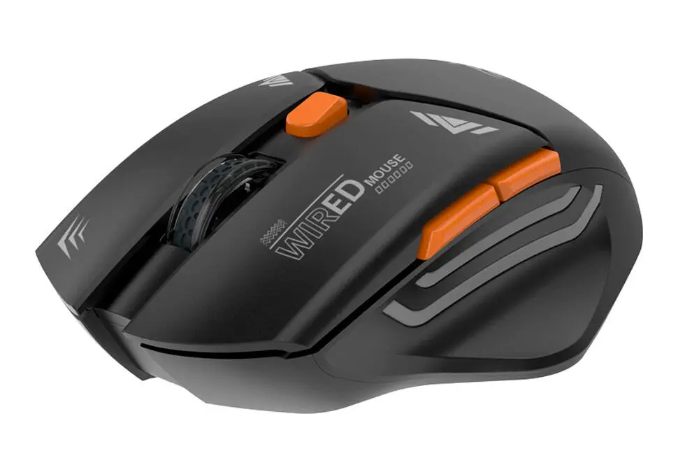 Porodo PDX323-BK | Gaming Mouse Wireless Ergonomic Black