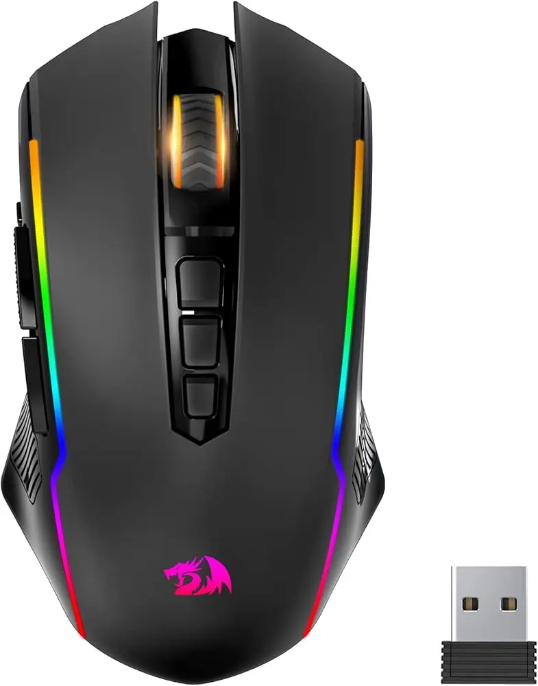 Redragon M810RGB-PRO | Oýun syçanjygy simli/simsiz 8 düwme RGB zarýadly