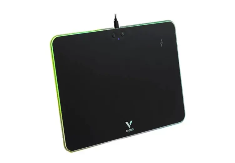 RAPOO MOURV10RGB | Syçan üçin padka RGB Simsiz zarýad 352x255 mm