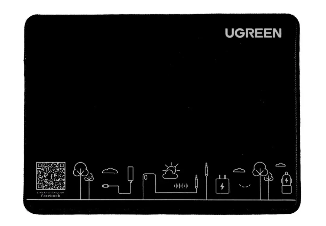 UGREEN CY016 | Syçan Ýassygy 260x200 mm Gara