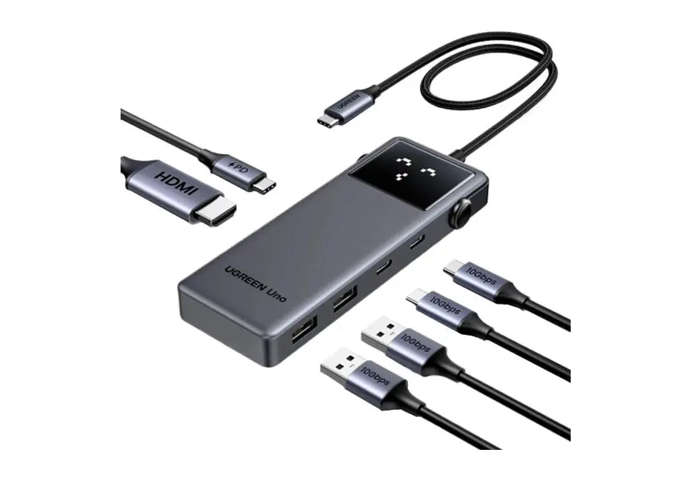 UGREEN CM888 | Док-станция 6-в-1 Type-C 4K HDMI