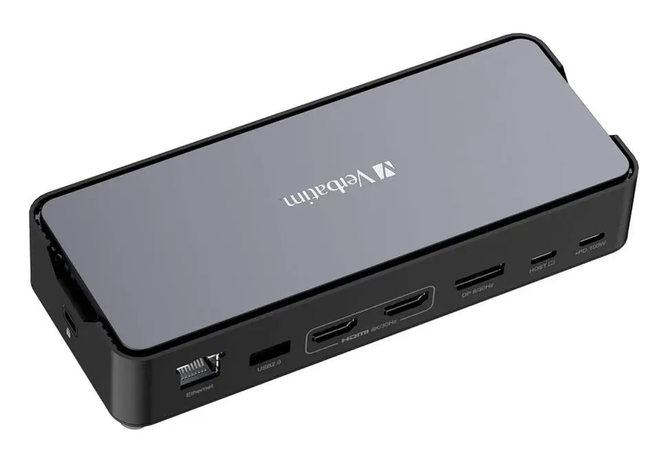 Verbatim DSVER32171 | Док-станция 15-в-1 Мультипорт 8K HDMI DP