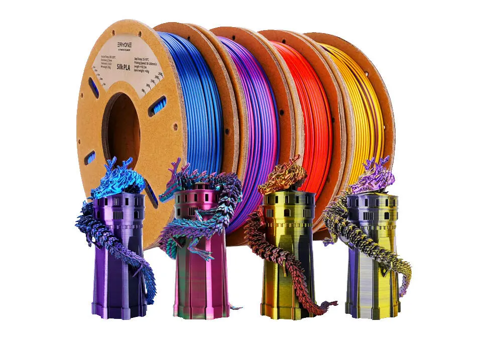 ERYONE FILERSPLABLBLPR | 3D Printer Filament 1.75mm Silk PLA Tri-Color