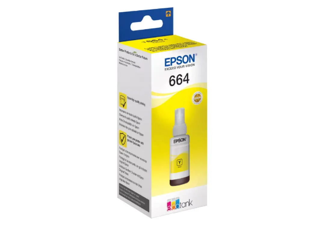 Epson C13T66444A | Printer üçin Sary Syý 70 ml