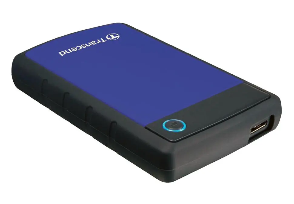 Transcend HDDETR1T25H3B | External HDD 1TB USB 3.0 Shock-Resistant