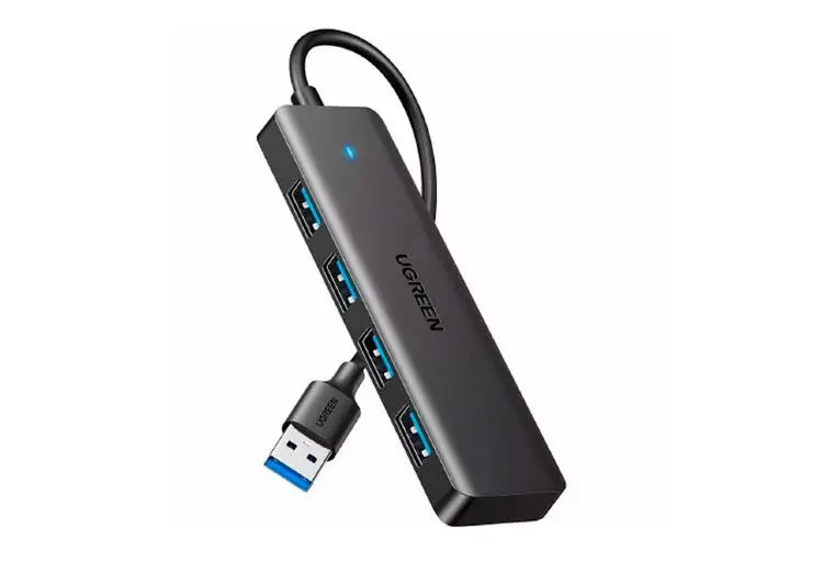 UGREEN CM219 | USB HUB 4x USB 3.0 15 cm Cable Black