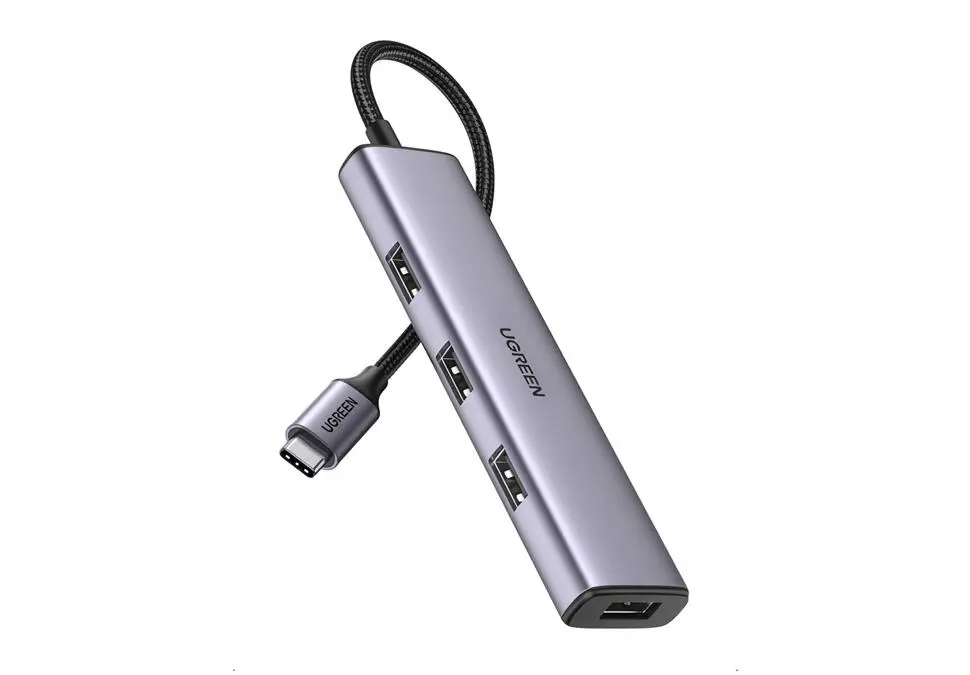 UGREEN USBHUG20841 | USB hub Type-C-den 4xUSB3.0 metal 20sm