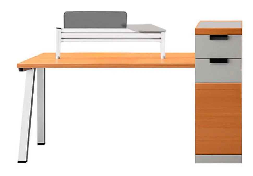 NOEL ODNYWB1512A | Iki işgär üçin ofis stoly 1550x1230x1050 mm