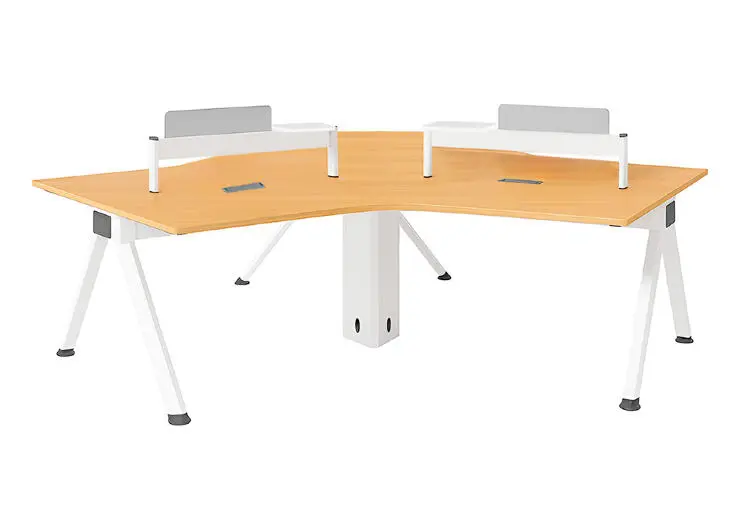 NOEL ODNWC2625 | 3 işgär üçin ofis stoly Hertz ceviz+ak 2625x2505mm