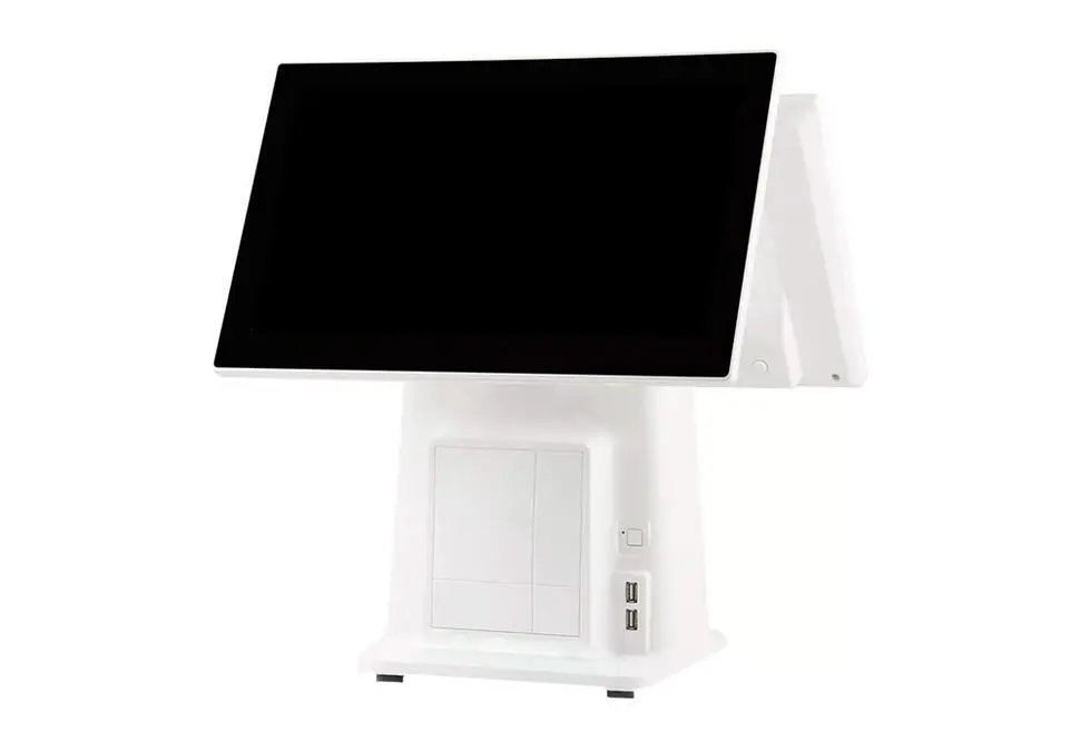 POS Terminal POST3061T311.6WHT | Iki prosessorly POS 2x15.6" sensor ekran