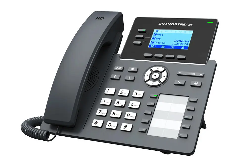 Grandstream GRP2604P | Simli IP telefon PoE, 6 SIP, 3 liniýa