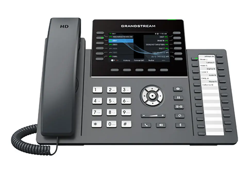 Grandstream GRP2636 | Kabel IP Telefony PoE 6 SIP 12 Liniýa 4.3" reňkli