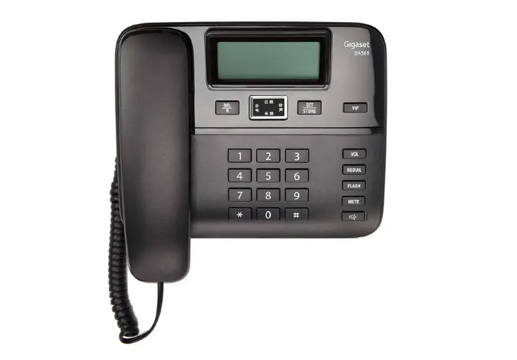 Gigaset DA560 | Проводной телефон с LCD экраном Черный