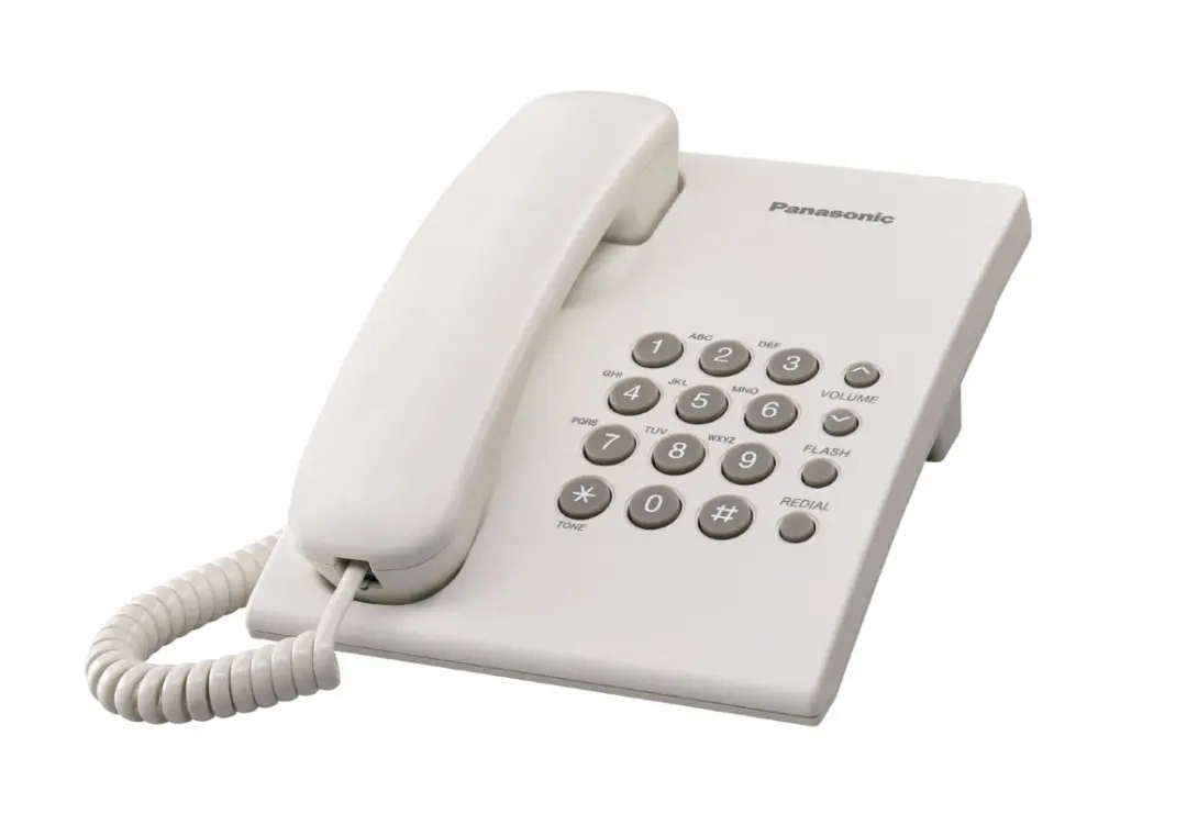Panasonic KX-TS500MXW | Simli Telefon Ekransyz Ak