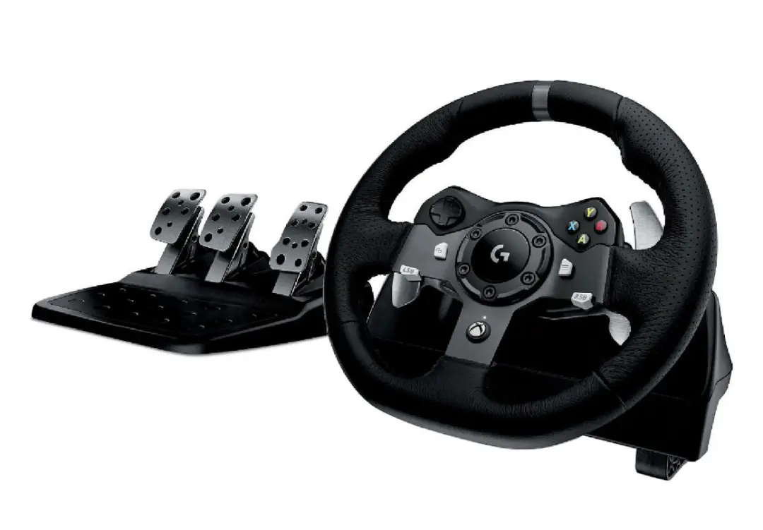 Logitech G920 | Kompýuter/Xbox üçin ýaryş rul + pedallar, iki motorly täsir