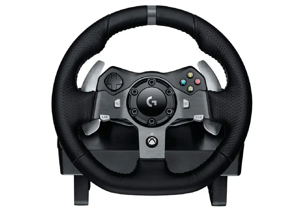 Logitech G920 | Kompýuter/Xbox üçin ýaryş rul + pedallar, iki motorly täsir