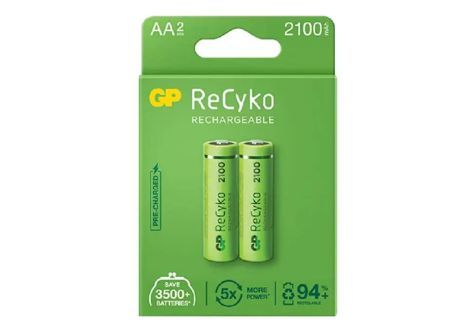 RECHARGEABLE BATGP210AAHCBUS2 | AA batareýa 2100mAh 2 sany