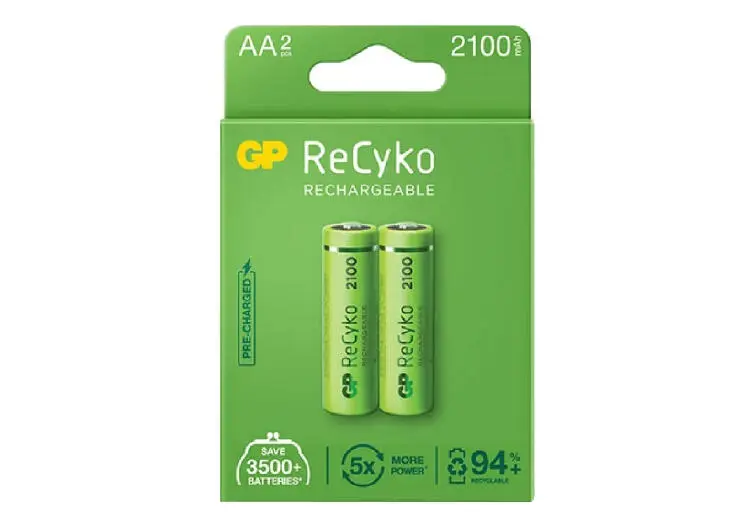 RECHARGEABLE BATGP210AAHCBUS2 | AA batareýa 2100mAh 2 sany