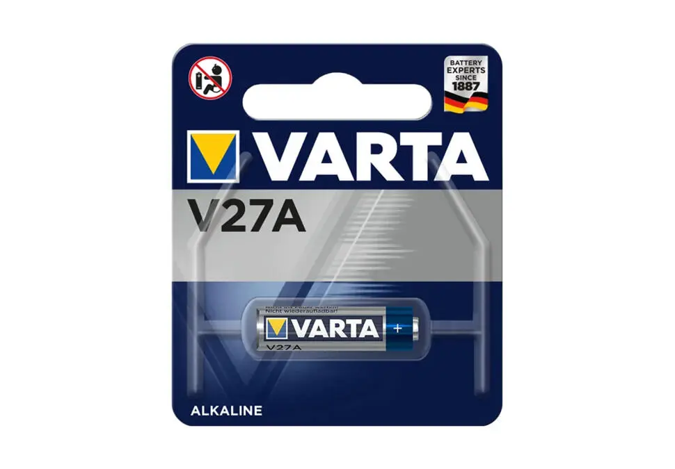 VARTA BATVARV27A | Щелочная батарейка 12В V27A (LR27) 1 шт.