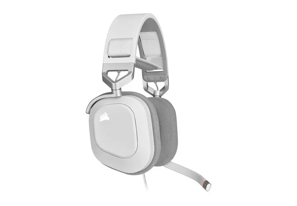 CORSAIR HS80 | Игровая гарнитура USB Проводная Белая RGB