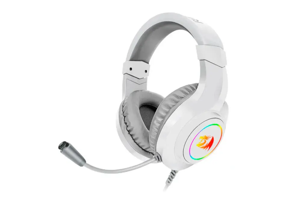 Redragon HEADRDH260RGBW | Oýun nauşnigi RGB simli mikrofon ak reňk