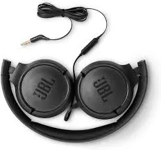 JBL TUNE 500 | Wired Headphones On-Ear PU Leather Black