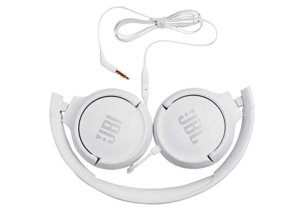 JBL TUNE 500 | Проводные наушники накладные искусственная кожа белые