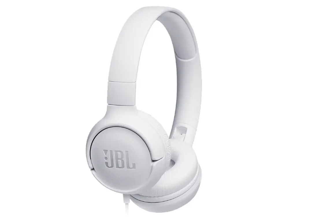 JBL TUNE 500 | Проводные наушники накладные искусственная кожа белые