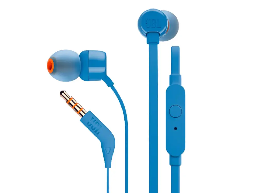 JBL TUNE 110 | Проводные внутриканальные наушники 1.1м Микрофон Пульт