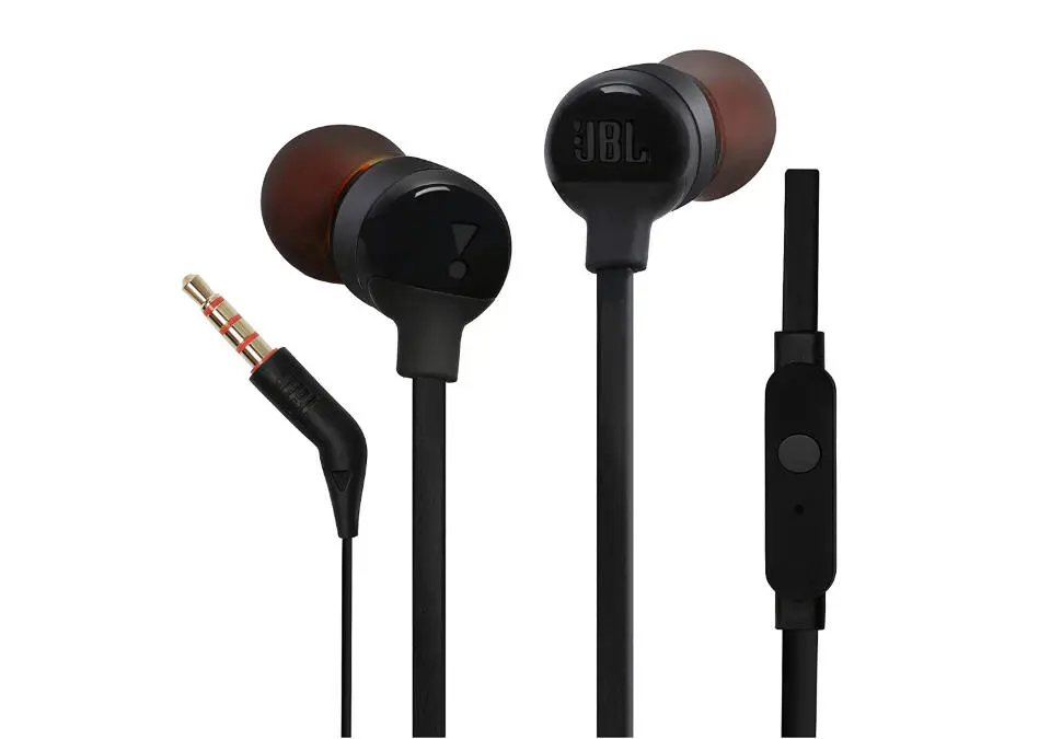 JBL TUNE 110 | Проводные внутриканальные наушники 1.1м Микрофон Пульт