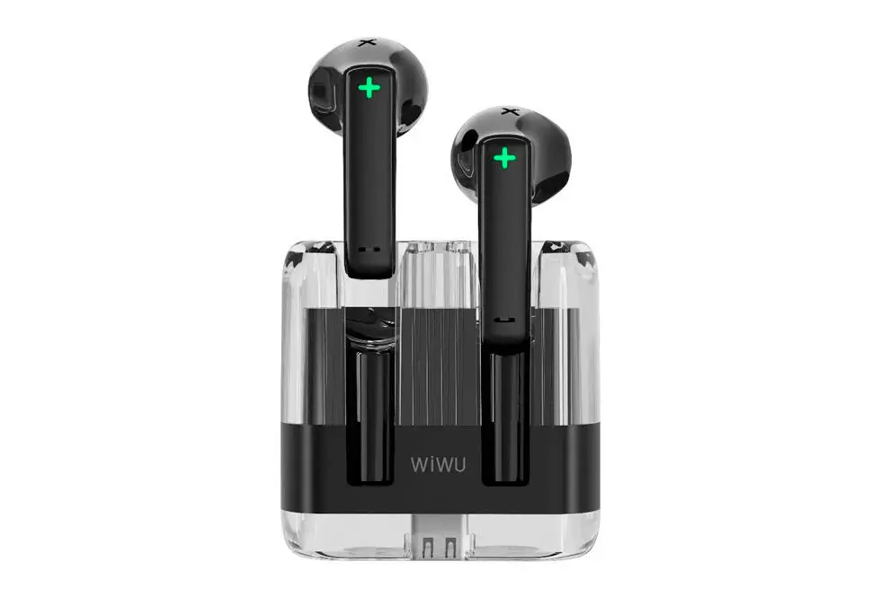 WIWU T21 Crystal TWS | Gulaklyk 4 sagada çenli Gara