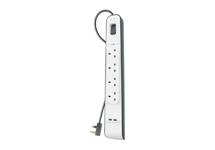 Belkin SPBEL4P2U | Tok goraýjy 4 rozetka 2 USB 2m