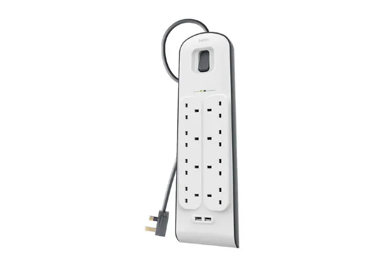 Belkin SPBEL8P2U | Akymdan goraýjy 8 rozetka 2 USB 2m