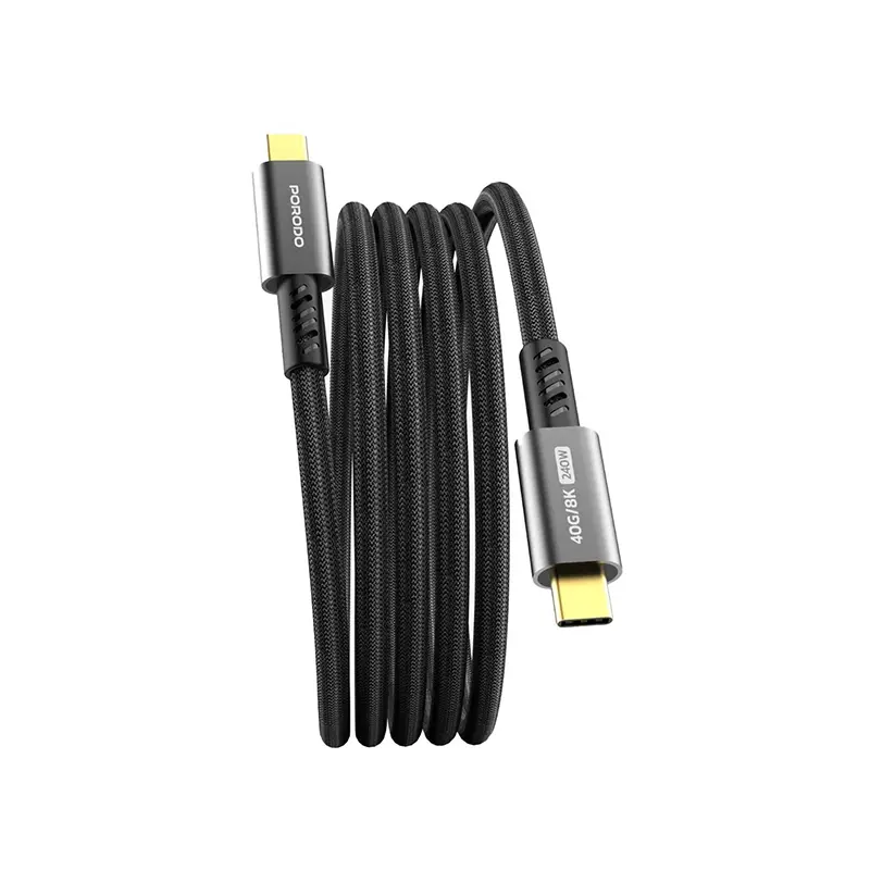 Porodo CBLPORPDWCC240W | USB-C kabel 240W 40Gbps dokma 1,8m