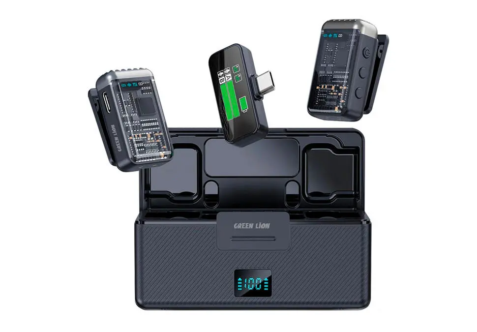 Green Lion GM-90X | Petlik Mikrofon Simsiz 8 Sagat Batareýa