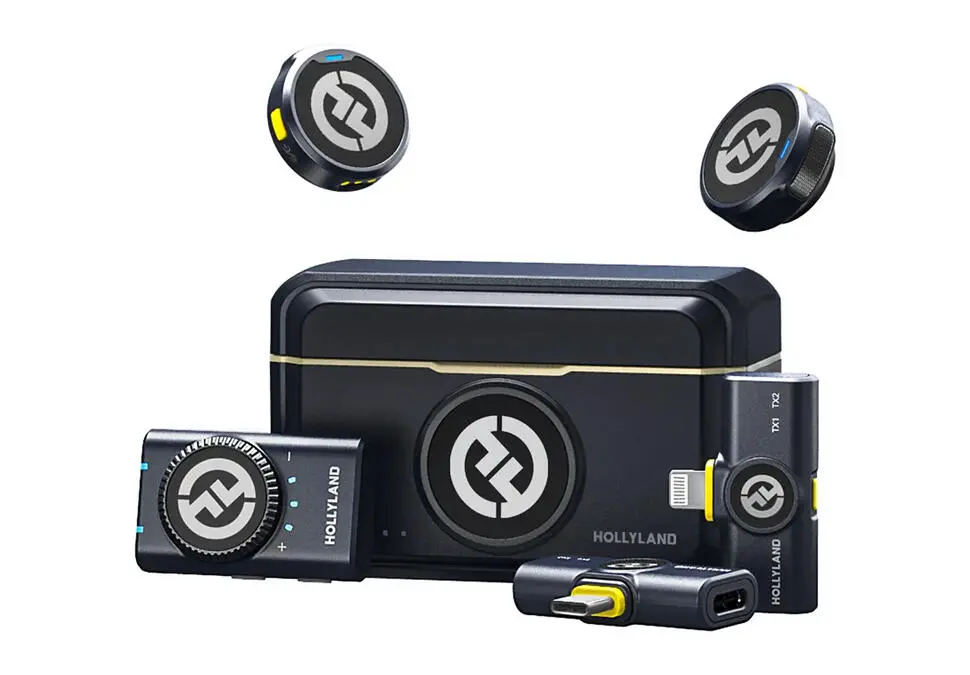 Hollyland Lark M2 | Lapel Mikrofon 40s Batareýa Simsiz Gara