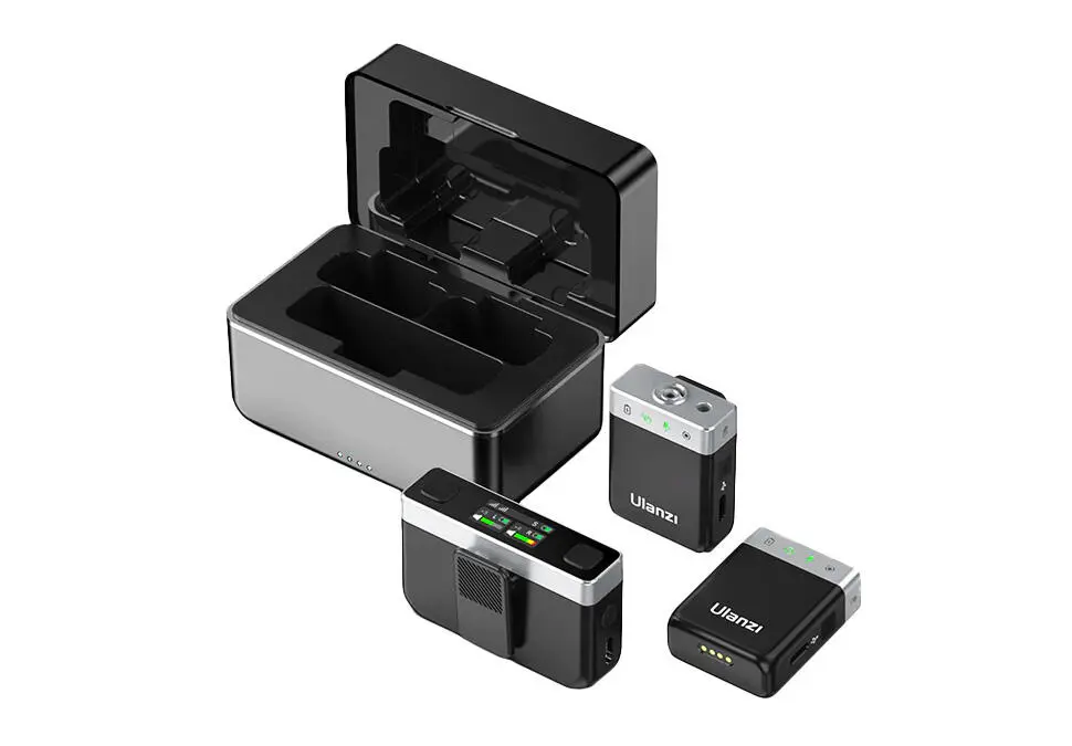 Ulanzi MICUAM18 | Iki Kanally Lapel Mikrofon 250 m Aralyk