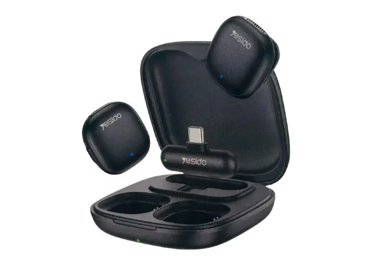 YESIDO KR21 | Simsiz Lavalier Mikrofon 600mAh