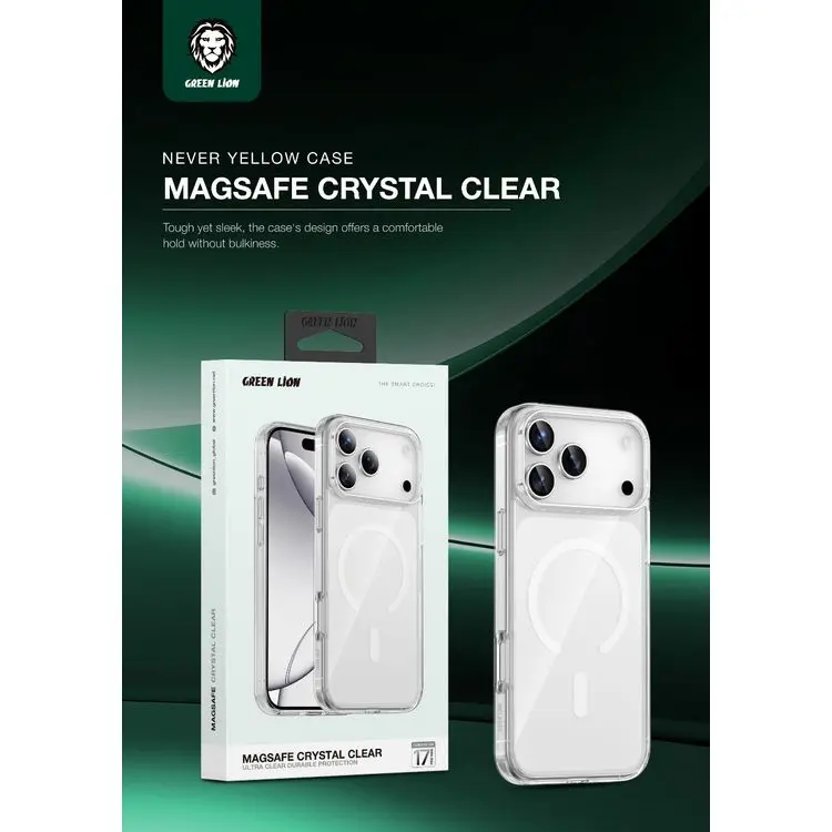 Green Lion CASEGLIP17PCRY | iPhone 17 Pro Gapagy MagSafe Açyk