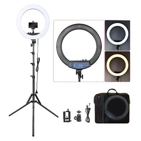 FOSOTO RL-18 | Table Ring Light 18 Inch Professional LED