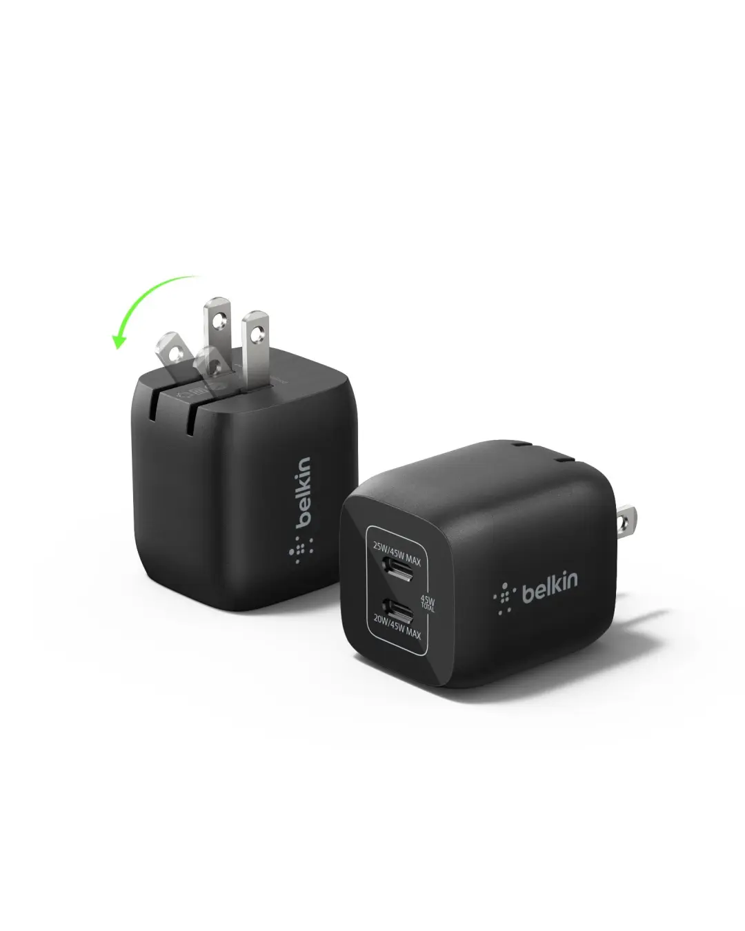Belkin WCH011vfWH | Mobil Zarýad Enjamy Dual USB-C 45W GaN PD Tiz Zarýad