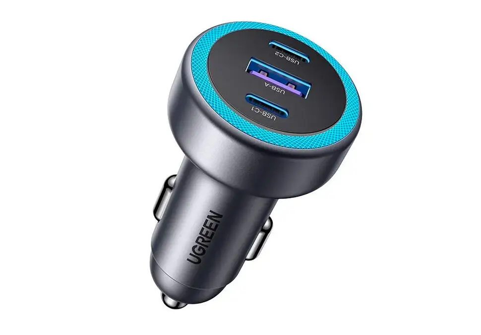 UGREEN EC307 | Car Charger 30W Fast Charge 1xUSB 2xType-C