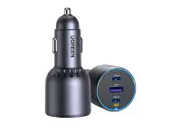 UGREEN EC703 | Автомобильное зарядное устройство 75 Вт 3А 1xUSB 2xType-C Быстрая зарядка