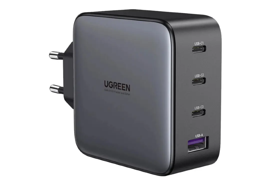 UGREEN CD226 | Telefon zarýadlaýjy 100W Tiz Zarýad 3xType-C 1xUSB Gök