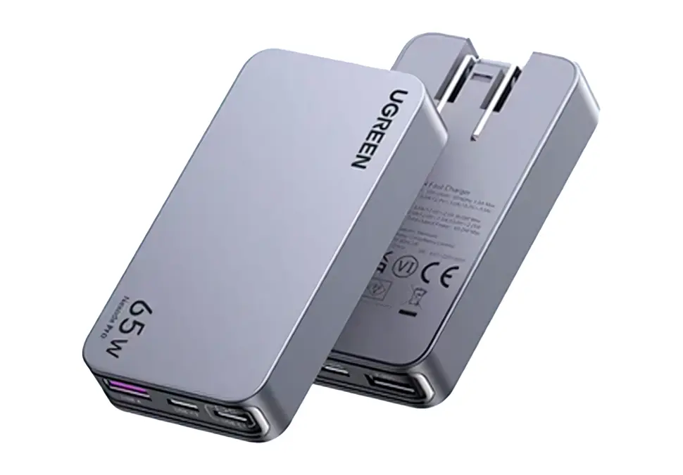 UGREEN CHU25356 | Mobil Telefon Zarýadnik 65W Tiz Zarýad 2xUSB-C 1xUSB-A Gara