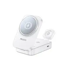 Yesido DS27 | Simsiz Zarýad Beriji 15W iPhone, Apple Watch, AirPods üçin